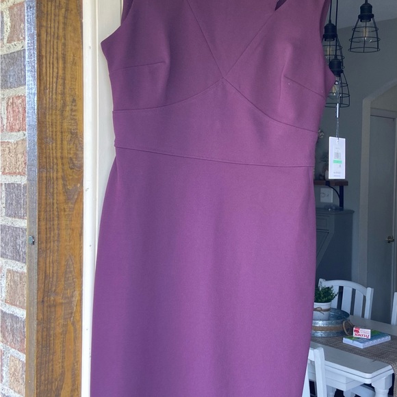 CALVIN KLEIN Deep Purple sleeveless dress Size 8 - Picture 9 of 10